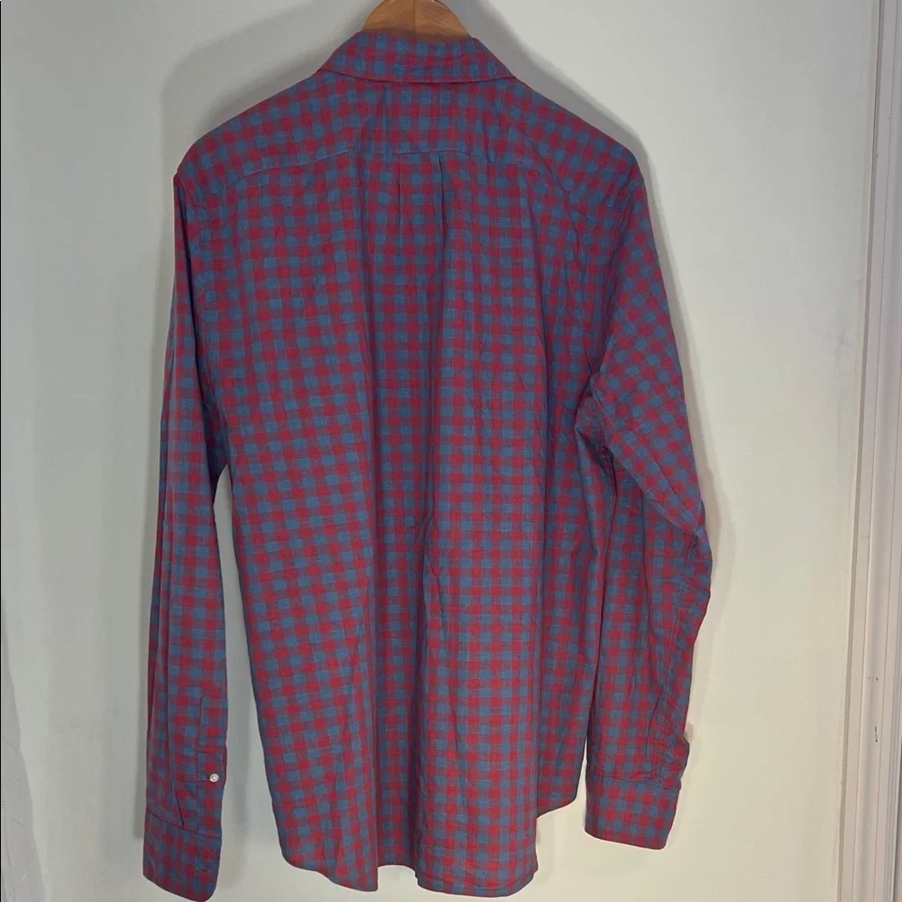 J. Crew Red and Blue Checkered Men's Shirt 100% cotton